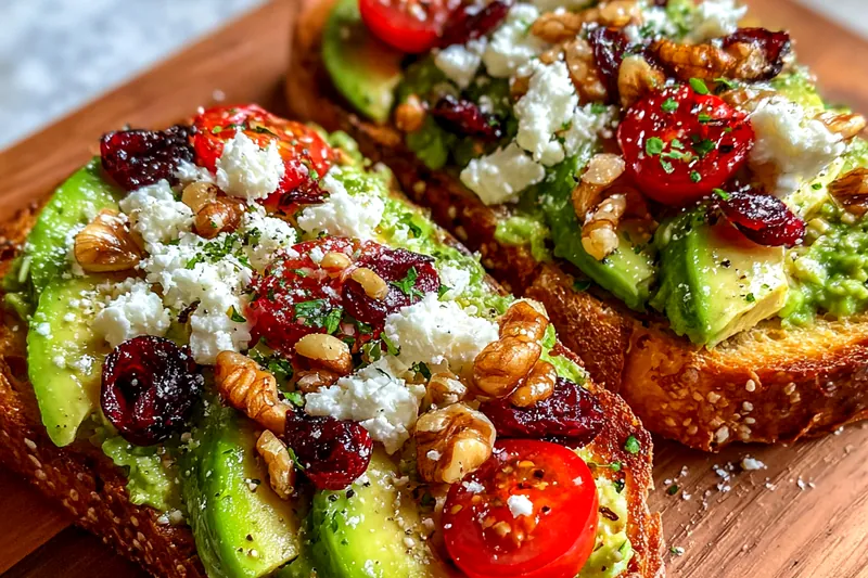 Cooking process for Avocado Tomato Toast Delight