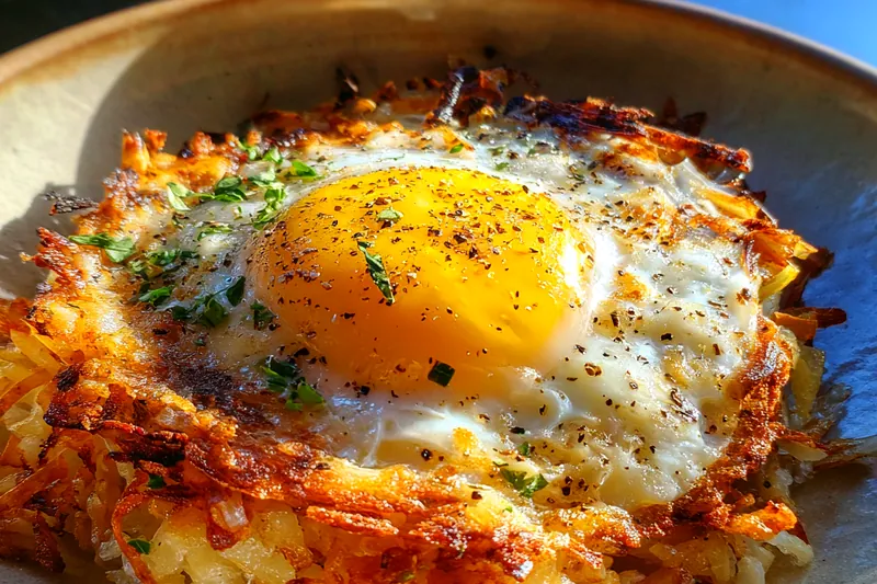 Cooking process for Baked Egg Potato Delight