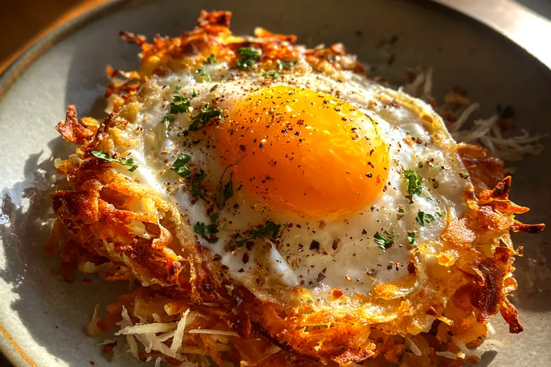 Fresh ingredients for Baked Egg Potato Delight