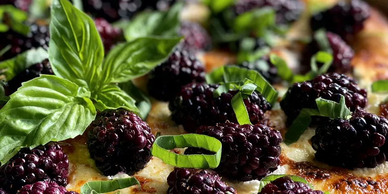 Blackberry Basil Pizza Delight