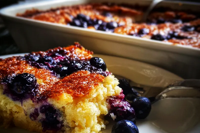 Cooking process for Blueberry Breakfast Casserole Delight