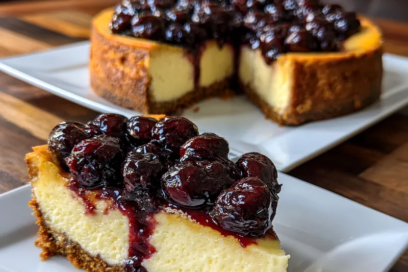 Fresh ingredients for Blueberry Cheesecake Delight