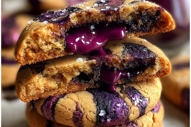 Fresh ingredients for Blueberry Swirl Cookies