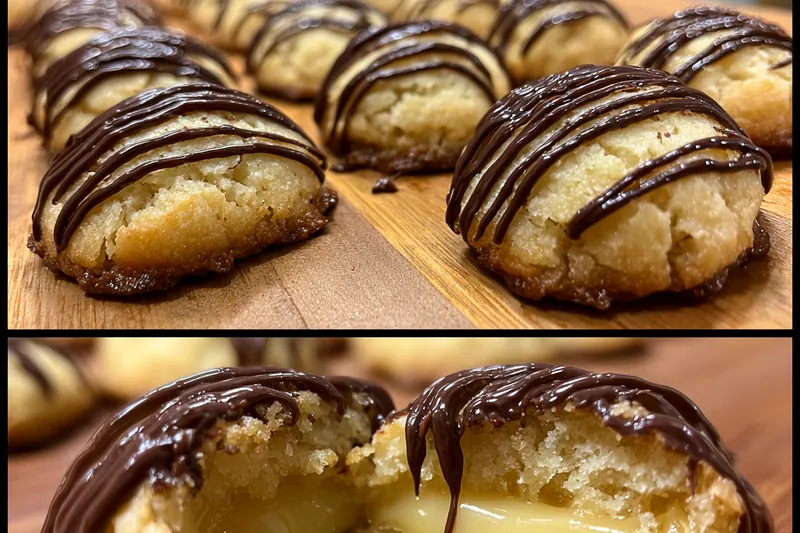 Cooking process for Boston Cream Cookie Treats