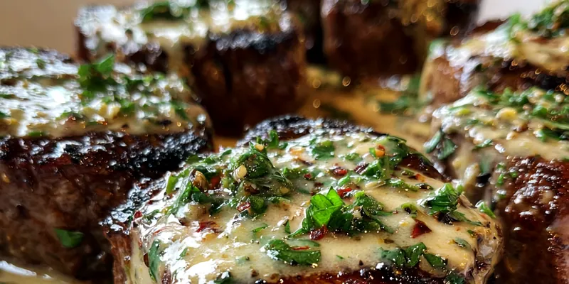 Bourbon Garlic Cream Steak