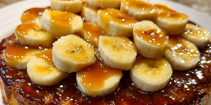 Caramel Banana Cobbler Delight