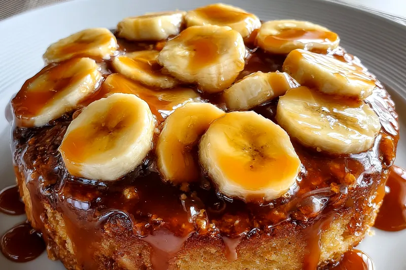 Fresh ingredients for Caramel Banana Cobbler Delight