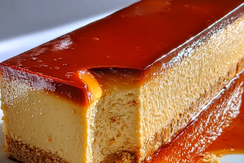 Fresh ingredients for Caramel Glazed Cheesecake Loaf