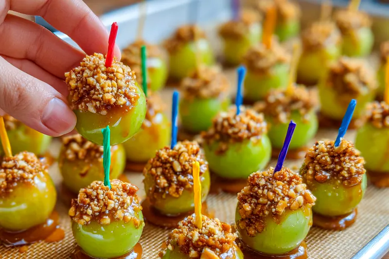 Cooking process for Caramel Nut Grapes