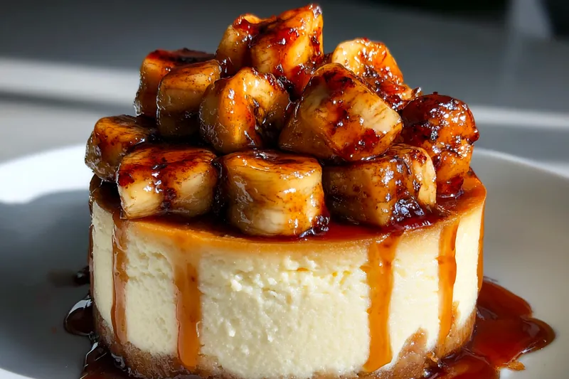 Fresh ingredients for Caramelized Banana Cheesecake Delight