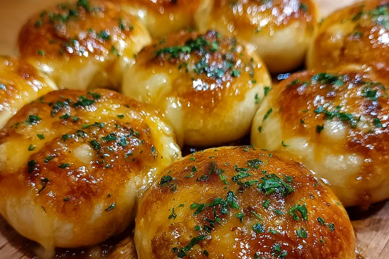 Cooking process for Cheesy Beef Stuffed Pastries