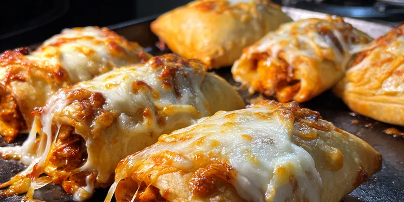 Cheesy Buffalo Chicken Pockets