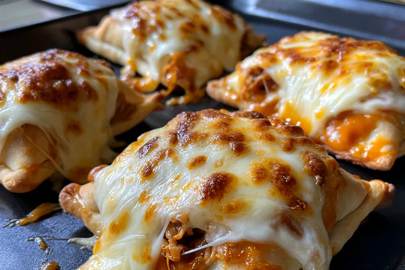 Fresh ingredients for Cheesy Buffalo Chicken Pockets