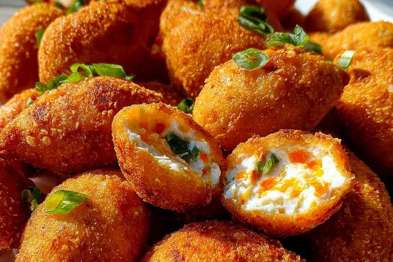 Fresh ingredients for Cheesy Crab Puffs Delight