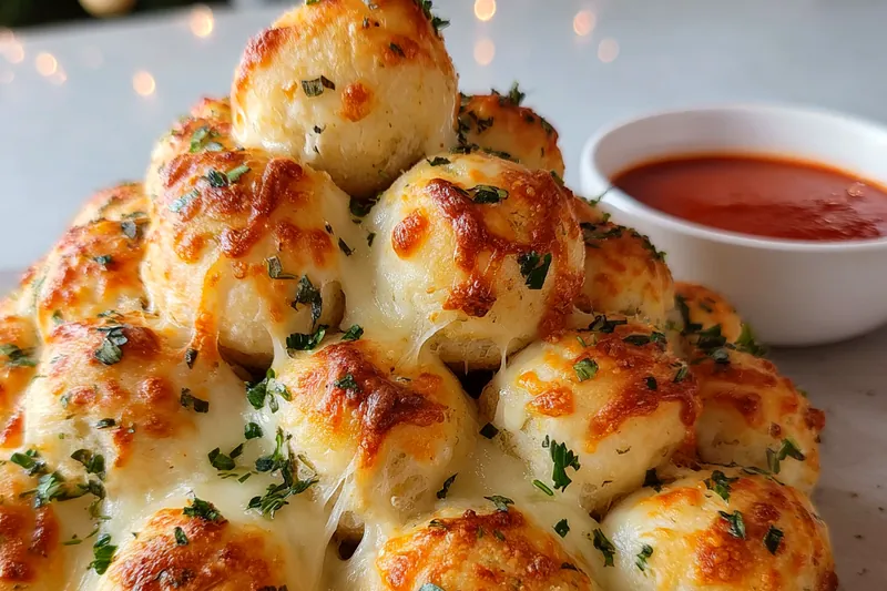 Cooking process for Cheesy Holiday Pull-Apart Bread