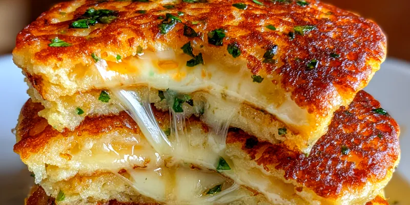 Cheesy Potato Pancakes Delight