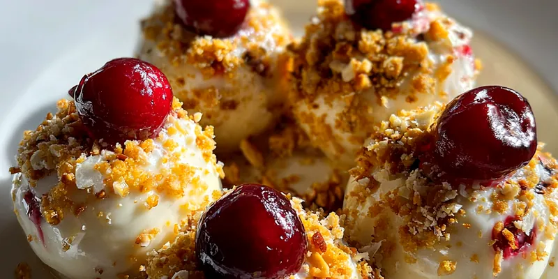 Cherry Nut Cream Bites