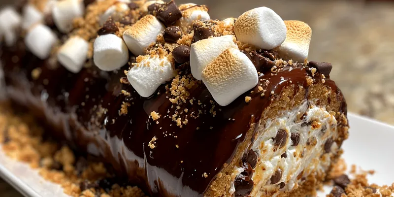 Decadent Chocolate Marshmallow Roll