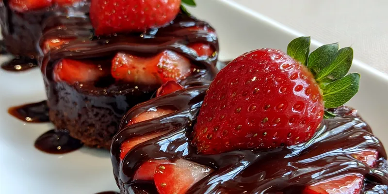 Chocolate Strawberry Brownies