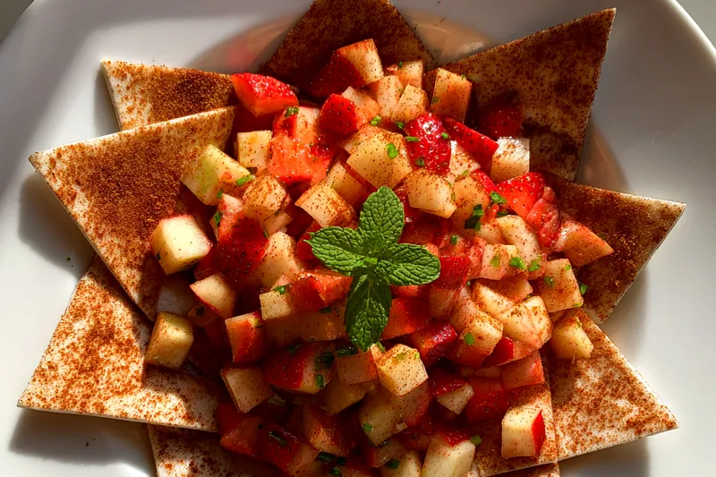 Cooking process for Cinnamon Apple Salsa Delight