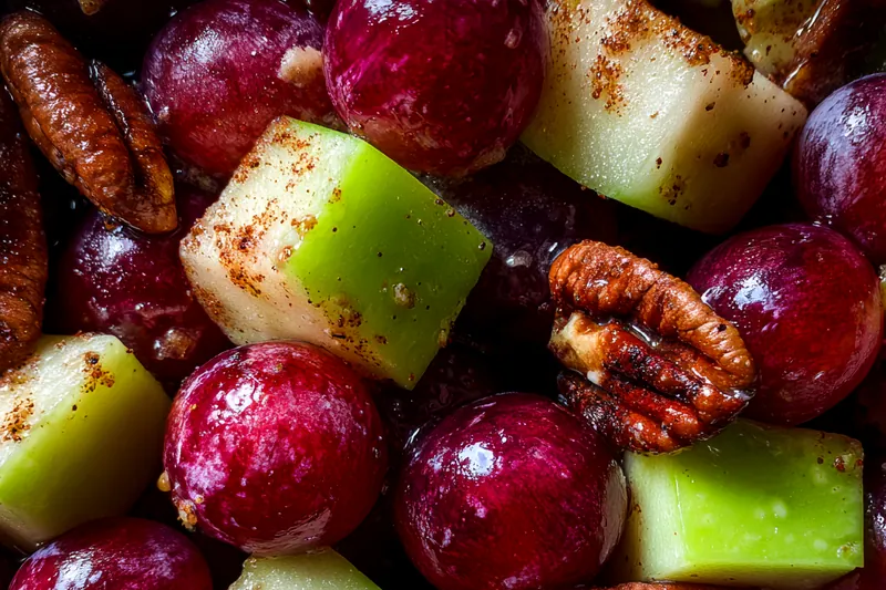 Fresh ingredients for Cinnamon Fruit Nut Medley
