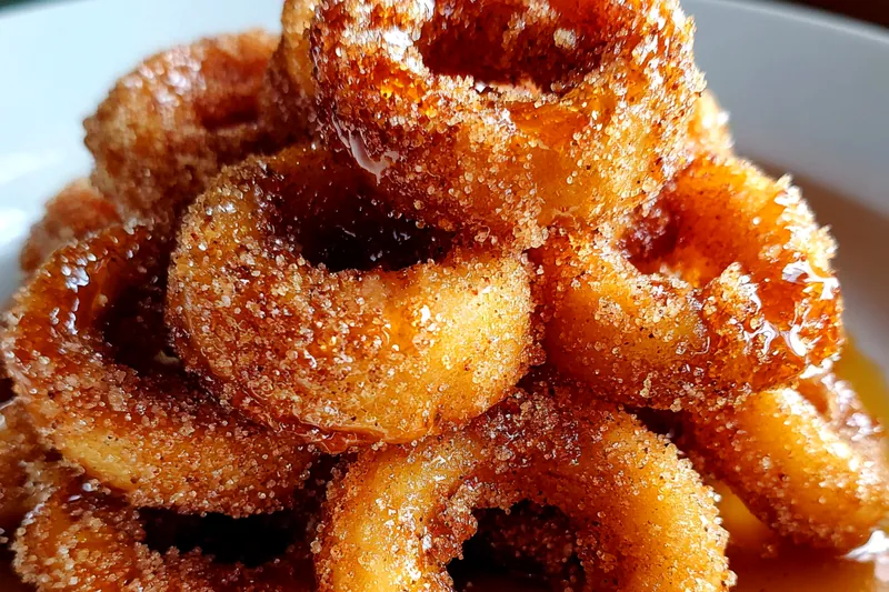 Fresh ingredients for Cinnamon Sugar Apple Rings