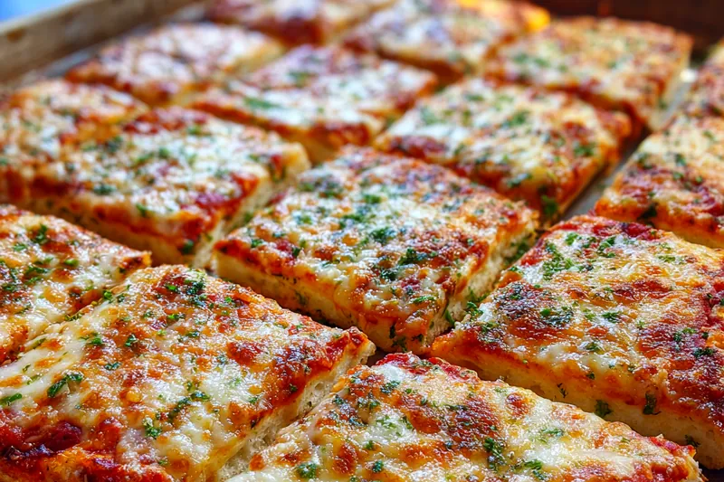 Cooking process for Classic Square Pizza