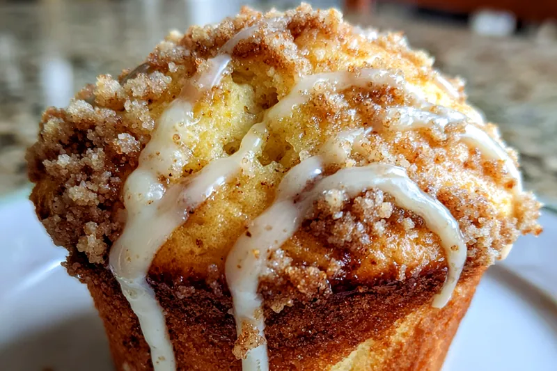 A colorful assortment of ingredients for Delicious Coffee Cake Muffins, including flour, sugar, eggs, and butter.
