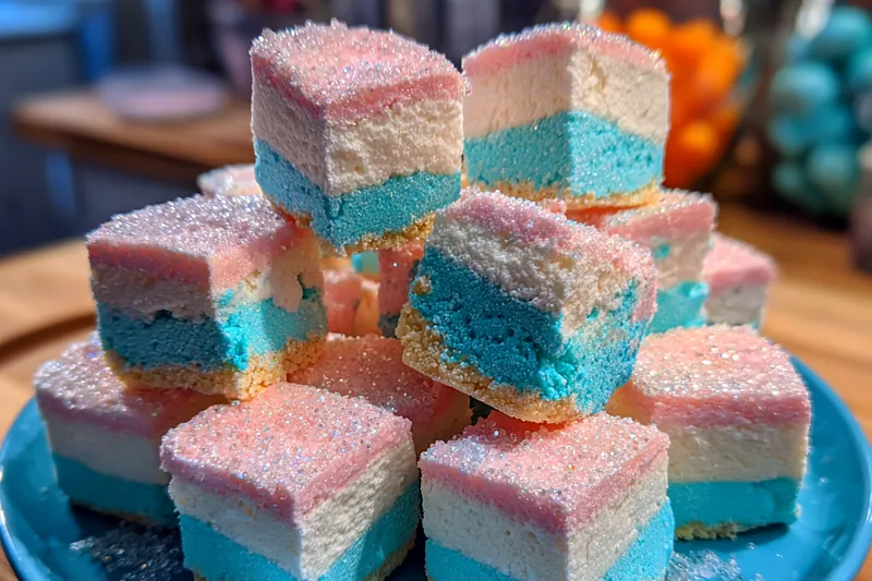 Cooking process for Cotton Candy Marshmallow Cubes