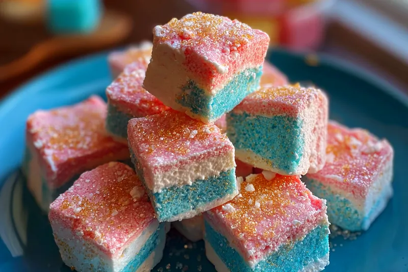Fresh ingredients for Cotton Candy Marshmallow Cubes