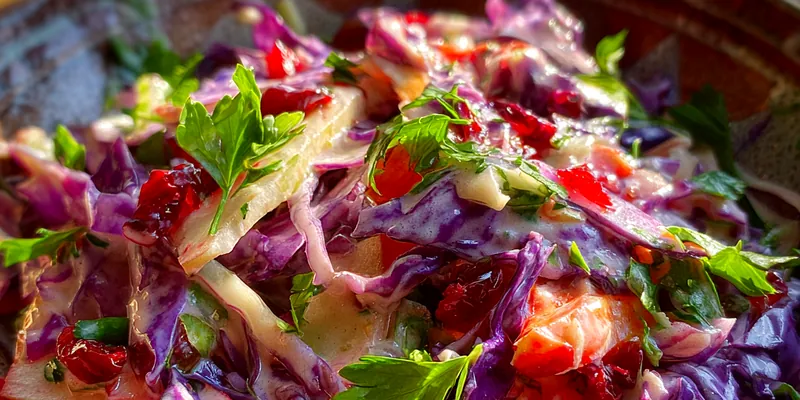 Cranberry Apple Slaw