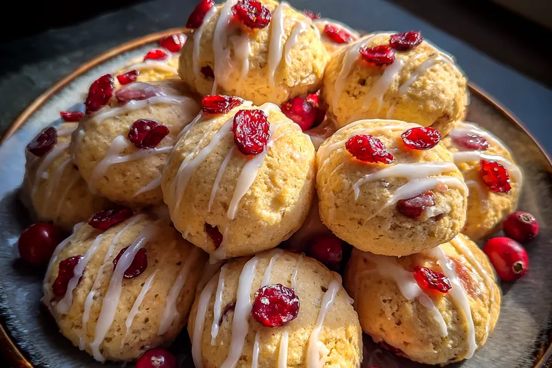 Cooking process for Cranberry Lemon Cookies