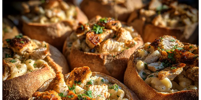 Creamy Alfredo Chicken Bowls