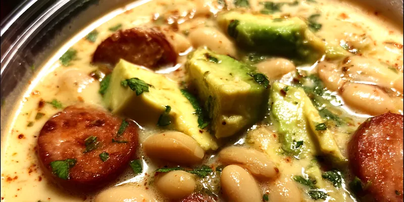 Creamy Avocado Bean Soup