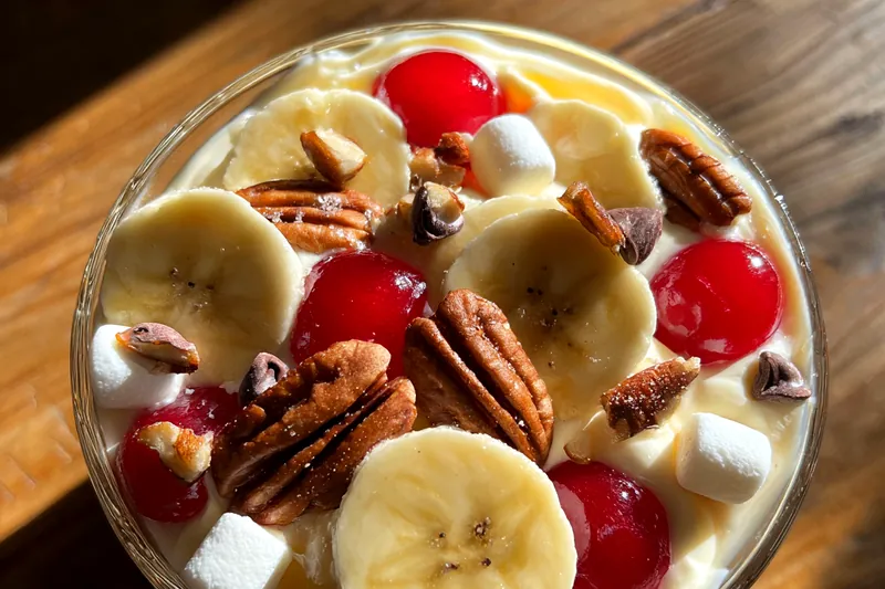 Fresh ingredients for Creamy Banana Delight