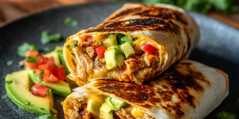 Crispy Chicken Breakfast Burritos
