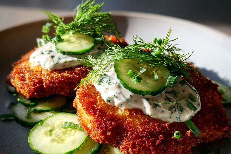 Cooking process for Crispy Herb Chicken Delight