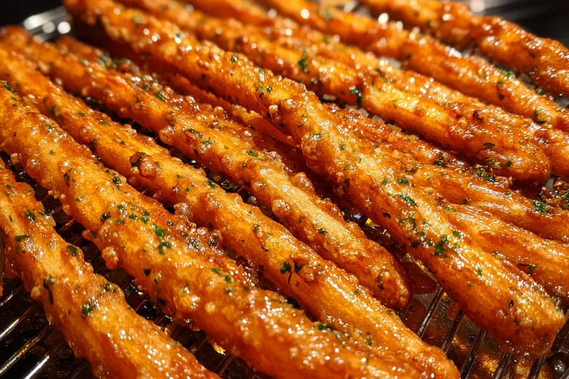 Fresh ingredients for Crispy Herb Potato Sticks