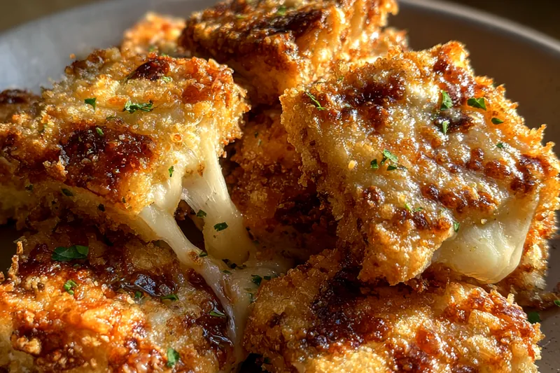 Fresh ingredients for Crispy Mozzarella Bites