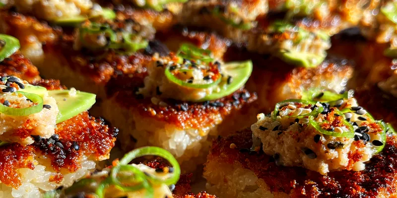 Crispy Salmon Rice Bites