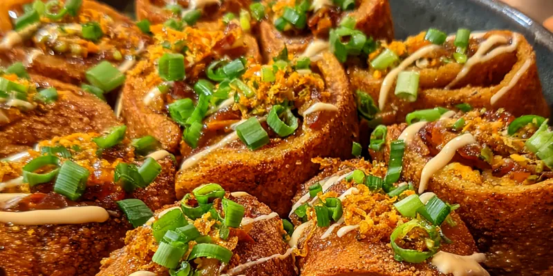 Crispy Savory Egg Rolls