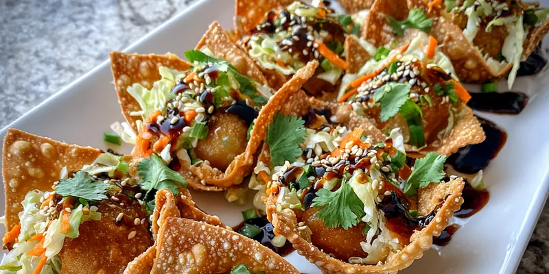 Crispy Wonton Tacos