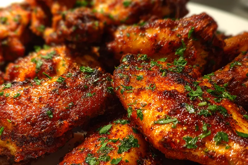Cooking process for Crunchy Cajun Garlic Wings