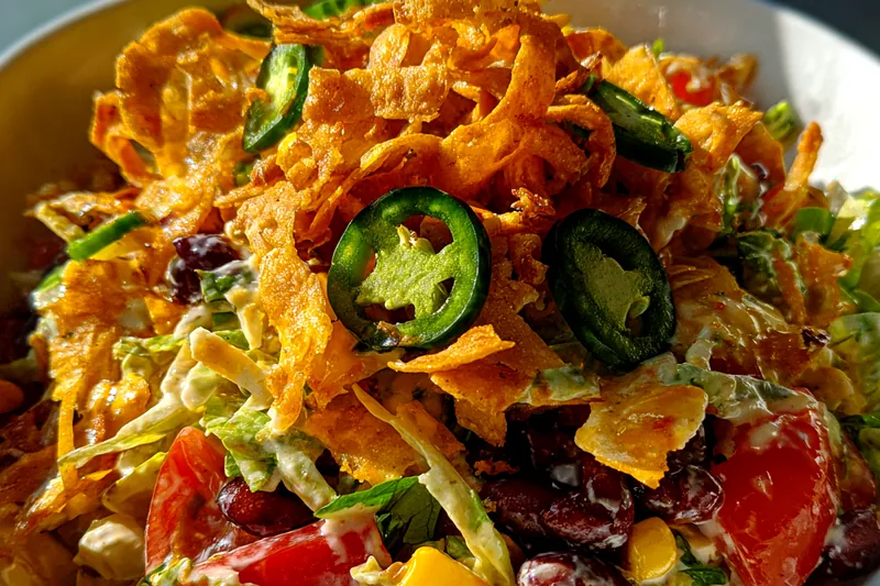 Cooking process for Crunchy Tex-Mex Salad Bowl