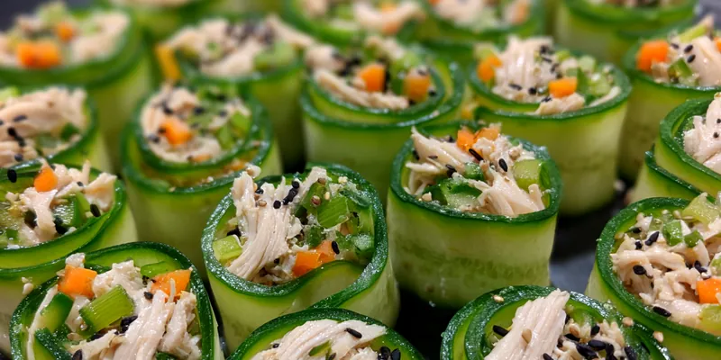 Cucumber Chicken Roll Ups