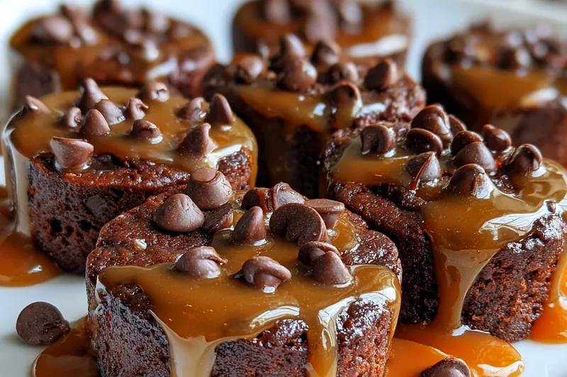 Cooking process for Decadent Chocolate Caramel Bites