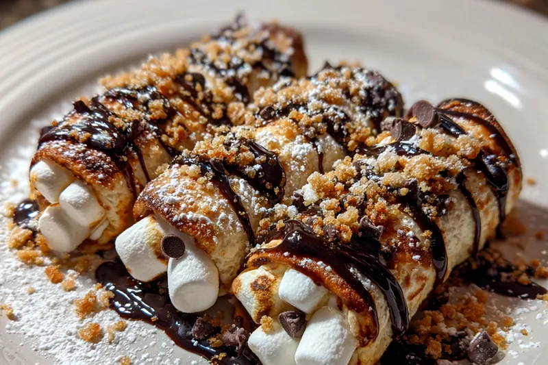 Fresh ingredients for Delicious Chocolate Marshmallow Rolls