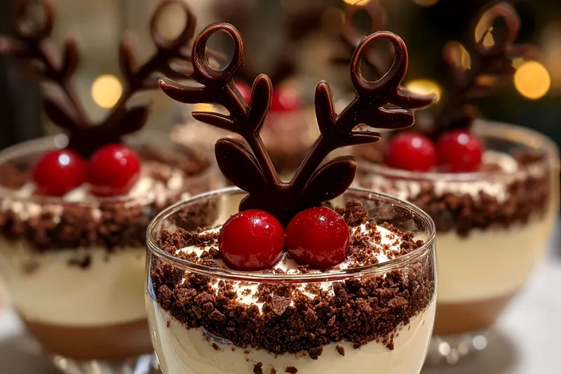 Fresh ingredients for Festive Chocolate Mousse Delight