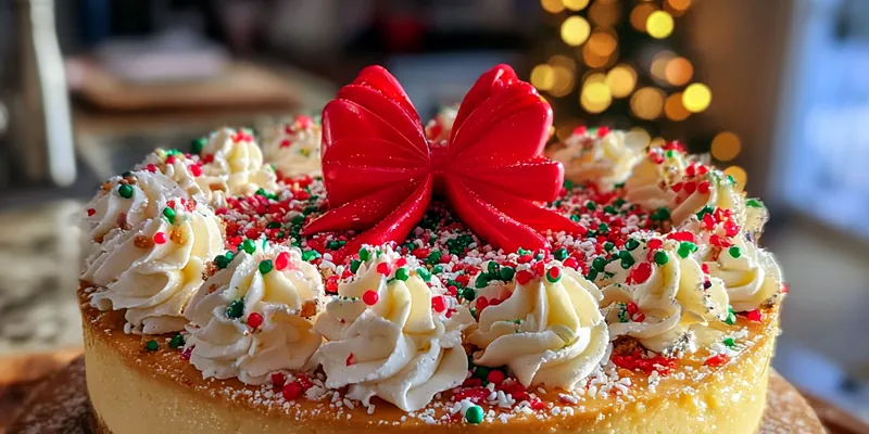 Festive Holiday Cheesecake