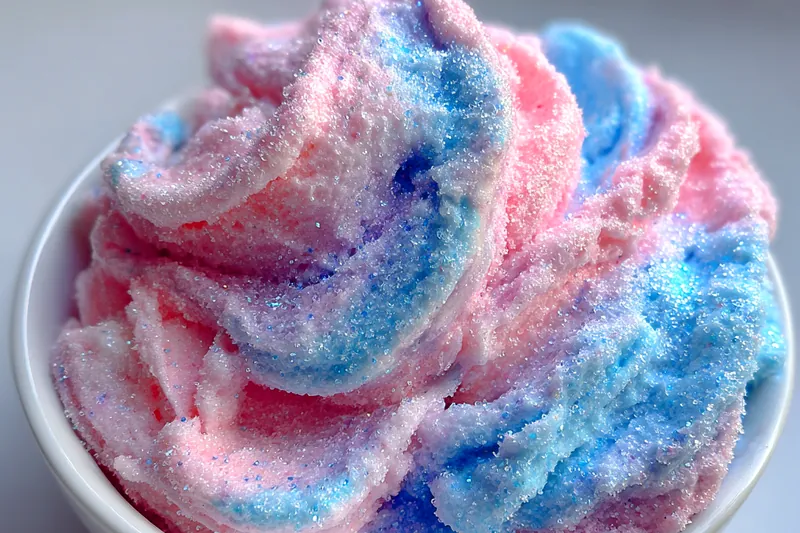 Cooking process for Fluffy Cotton Candy Frosting